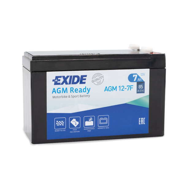 Мото акумулатор EXIDE 7Ah.85A R+