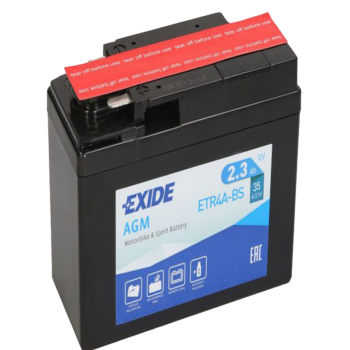 Мото акумулатор EXIDE 2,3Ah,35A R+