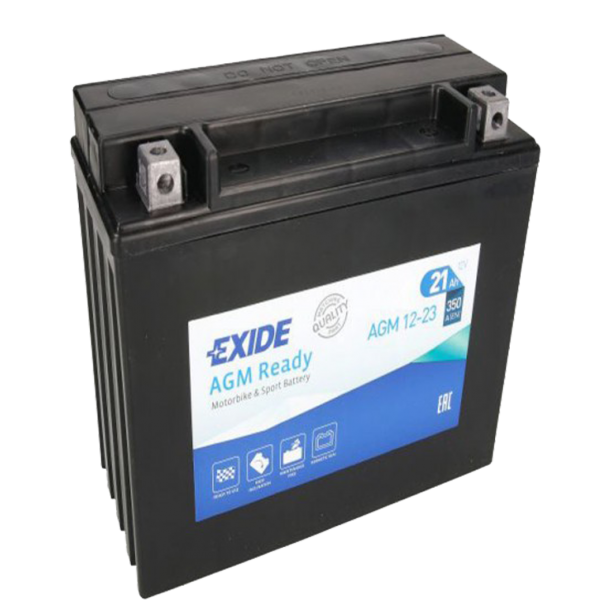 Мото акумулатор EXIDE 21Ah,350A R+