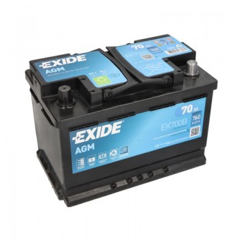 Акумулатор EXIDE 70Ah,760A R+