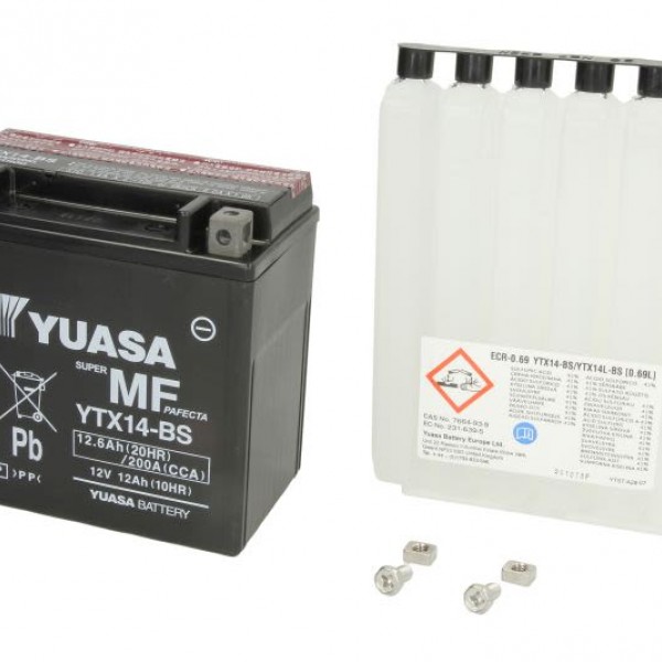 Акумулатор YUASA 12.6Ah,210A L+