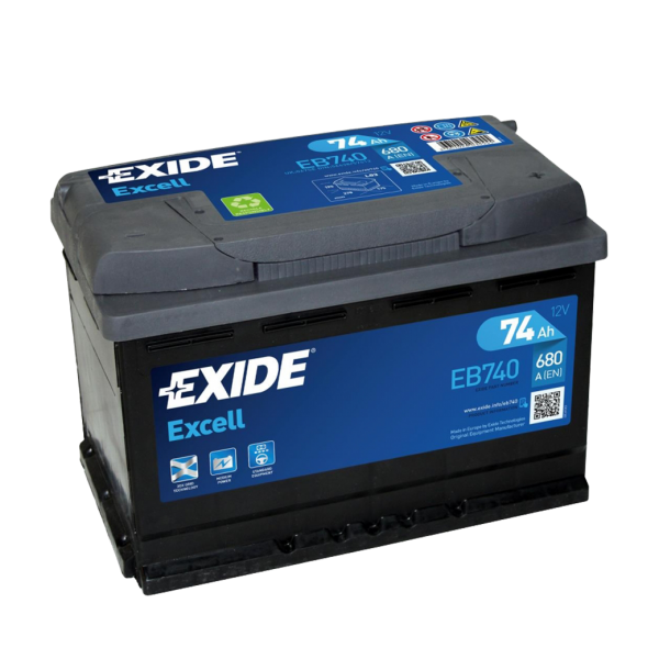 Акумулатор EXIDE 74Ah.680A R+