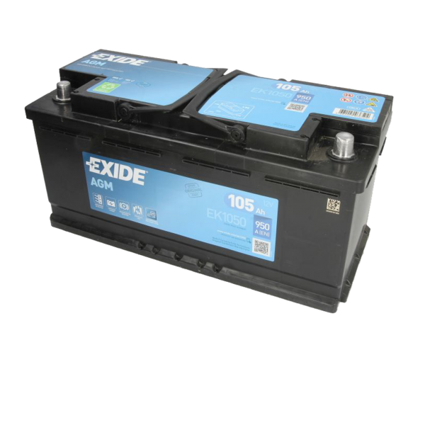 Акумулатор EXIDE 105Ah,950A R+