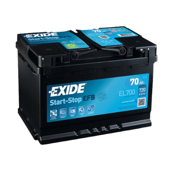 Акумулатор EXIDE 70Ah,720A R+