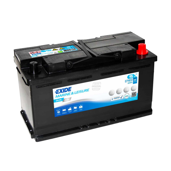 Акумулатор EXIDE 92Ah,800,850A R+