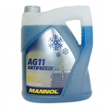 АНТИФРИЗ MANNOL AG11 ГОТОВ ЗА УПОТРЕБА СИН 5 ЛИТРА 