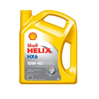МОТОРНО МАСЛО SHELL HELIX HX6 10W40 5 ЛИТРА