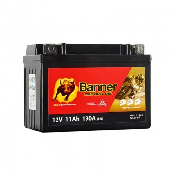 АКУМУЛАТОР BANNER BIKE BULL GEL 11AH/190A L+