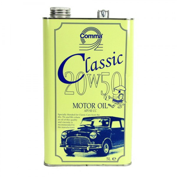 Моторно масло COMMA CLASSIC MOT.OIL 20W50 5 литра
