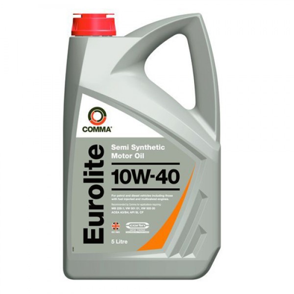 Моторно масло COMMA EUROLITE 10W40 5 литра
