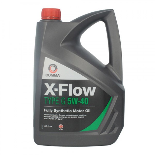 Моторно масло COMMA X-FLOW G 5W40 SYNT. 4 литра