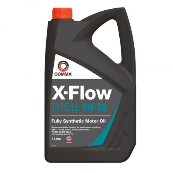 Моторно масло COMMA X-FLOW LL 5W30 SYNT. 5 литра