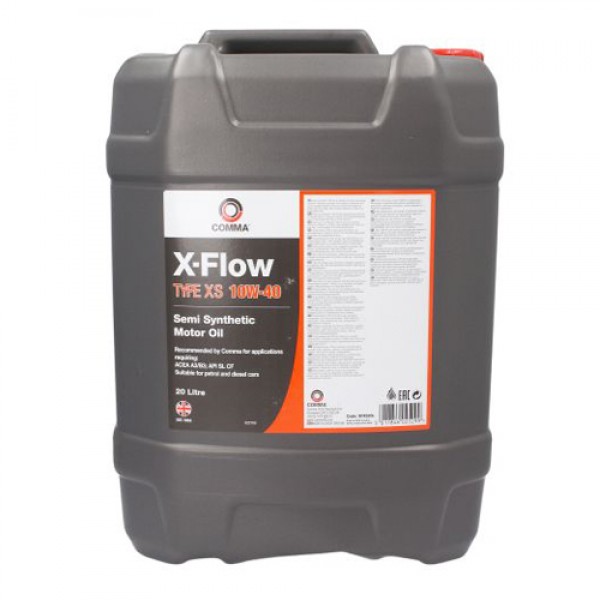 Моторно масло COMMA X-FLOW XS 10W40 SEMI. 20 литра
