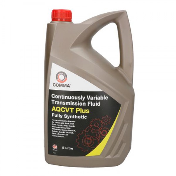 Трансмисионно масло COMMA AQCVT TRANS FLUID PLUS 5 литра