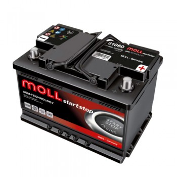 Акумулатор MOLL Start-Stop AGM 12V 60AH