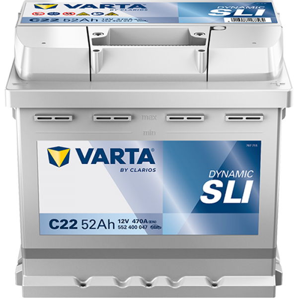 Акумулатор Varta Dynamic SLI 12V 52AH /Д+/