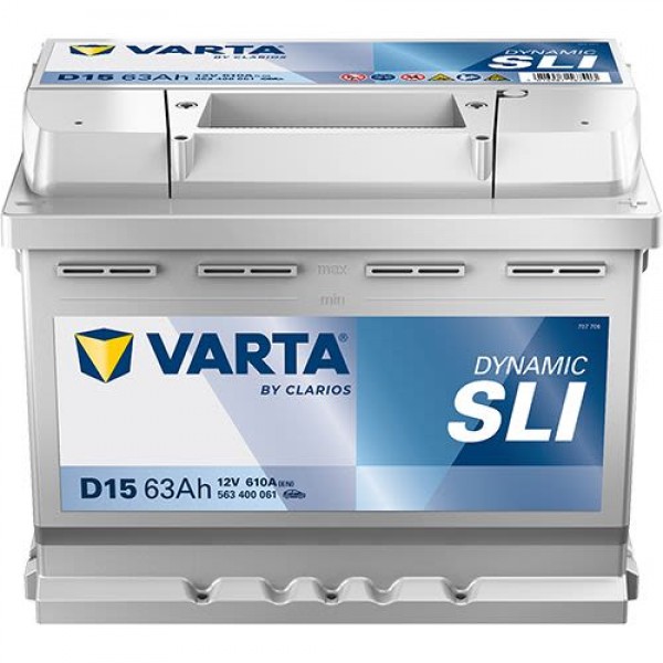 Акумулатор Varta Dynamic SLI 12V 63AH