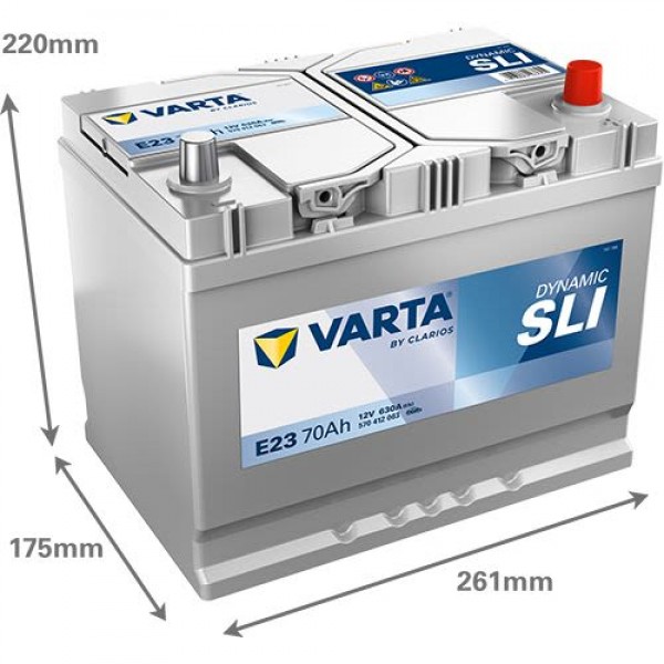 Акумулатор Varta Dynamic SLI ASIA 12V 70AH /Д+/