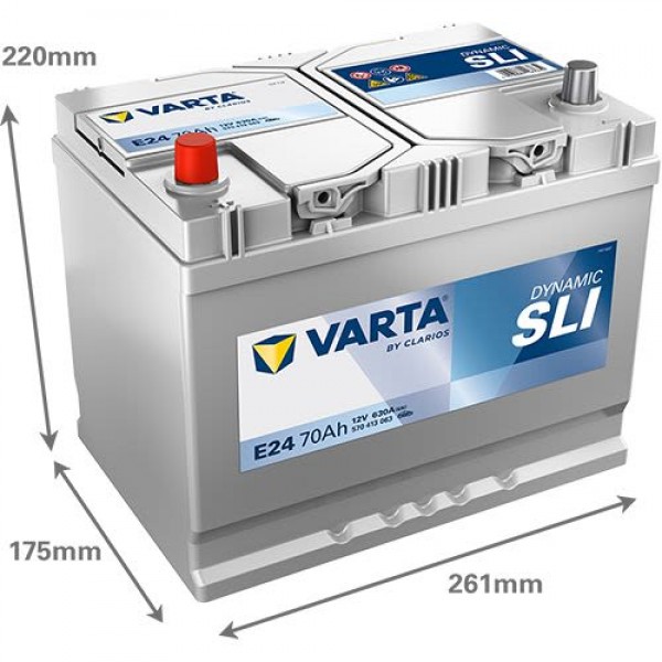 Акумулатор Varta Dynamic SLI ASIA 12V 70AH /Л+/