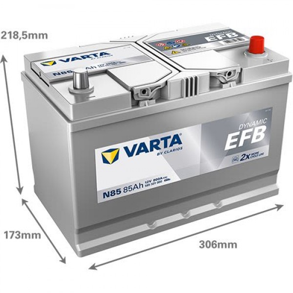 Акумулатор Varta Dynamic EFB ASIA 12V 85AH