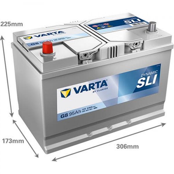 Акумулатор Varta Dynamic SLI ASIA 12V 95AH /Л+/