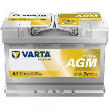 Акумулатор Varta Dynamic AGM 12V 70AH