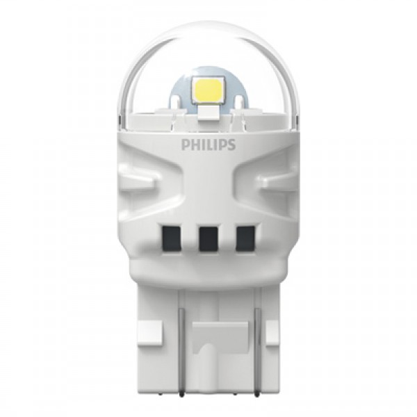 Крушка, LED, мигач PHILIPS W21W, 12V, 2,2W, 6000K, 190lm, 2 бр.