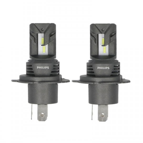 Крушка, LED, фар PHILIPS H19/H4, 12V, 20W, 6000K, 1500/1000lm, 2 бр.