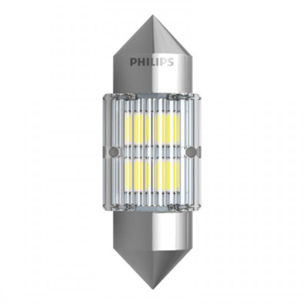 Крушка, LED, светлини купе PHILIPS C5W, 12V, 0,8W, 6000K, 65lm, 1 бр.