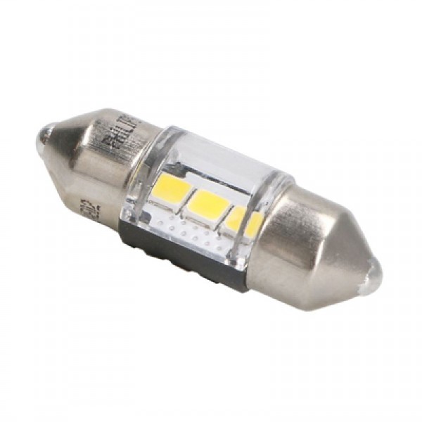 Крушка, LED PHILIPS C5W 12V 1W SV8,5-8, 4000K, 1 бр.