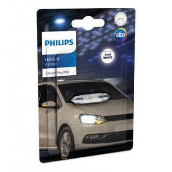 Крушка, LED, светлини купе PHILIPS C5W, 12V, 0,6W, 6000K, 50lm, 1 бр.