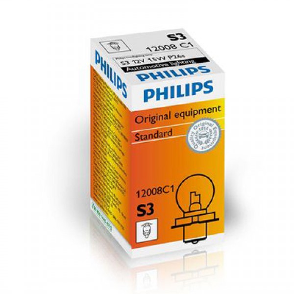 Крушка PHILIPS S3, 12V, 15W, 240lm 1 бр.