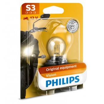 Крушка, фар за дълги светлини PHILIPS S3, 12V, 15W, 1 бр.