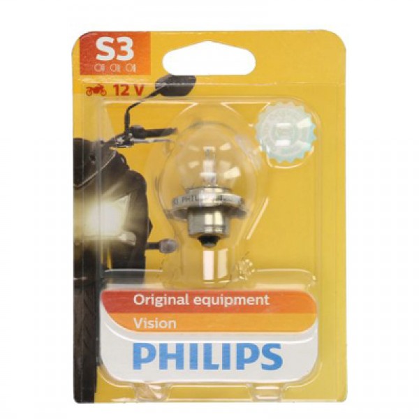 Крушка, фар за дълги светлини PHILIPS S3, 12V, 15W, 1 бр.