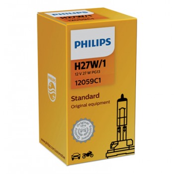 Крушка, фар за мъгла PHILIPS H27W/1, 12V, 27W, 1 бр.