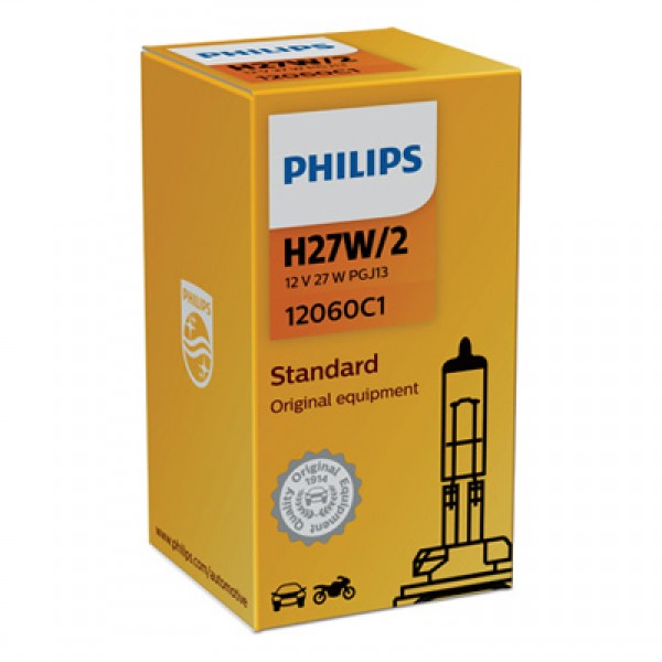 Крушка, фар за мъгла PHILIPS H27W/2, 12V, 27W, 1 бр.