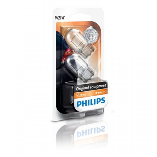 Крушка, мигач PHILIPS W21W, 12V, 21W, 460lm, 2 бр.