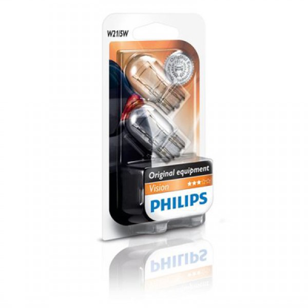 Крушка, мигач PHILIPS W21/5W, 12V, 5/21W, 440lm, 2 бр.