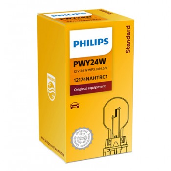 Крушка, мигач PHILIPS PWY24W, 12V, 24W, 350lm, 1 бр.