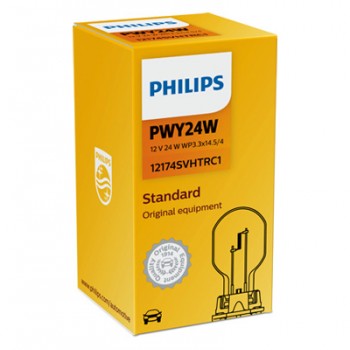Крушка, мигач PHILIPS PWY24W, 12V, 24W, 1 бр.