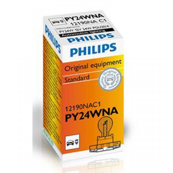 Крушка, мигач PHILIPS PY24W, 12V, 24W, 1 бр.