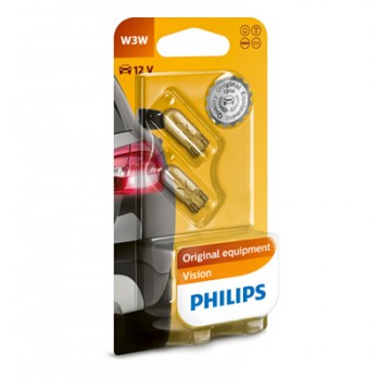 Крушка, мигач PHILIPS W3W, 12V, 3W, 2 бр.