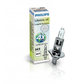 Крушка, фар PHILIPS H1, 12V, 55W, 3100K, 1550lm, 1 бр.