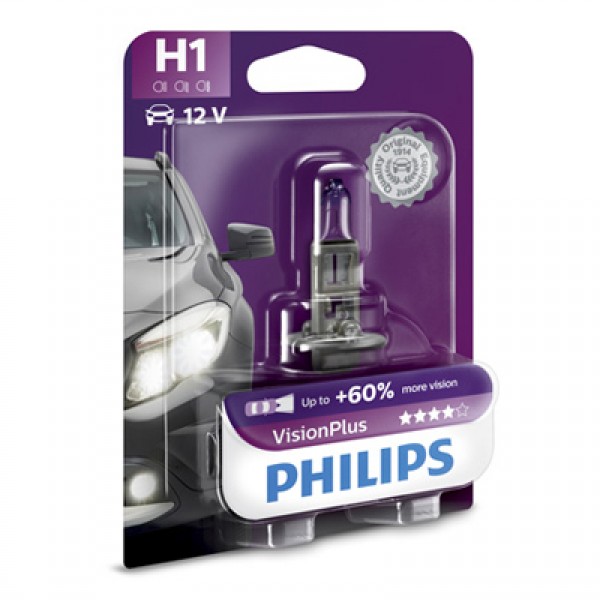 Крушка, фар PHILIPS H1, 12V, 55W, 1 бр.