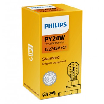 Крушка, мигач PHILIPS PY24W, 12V, 24W, 1 бр.