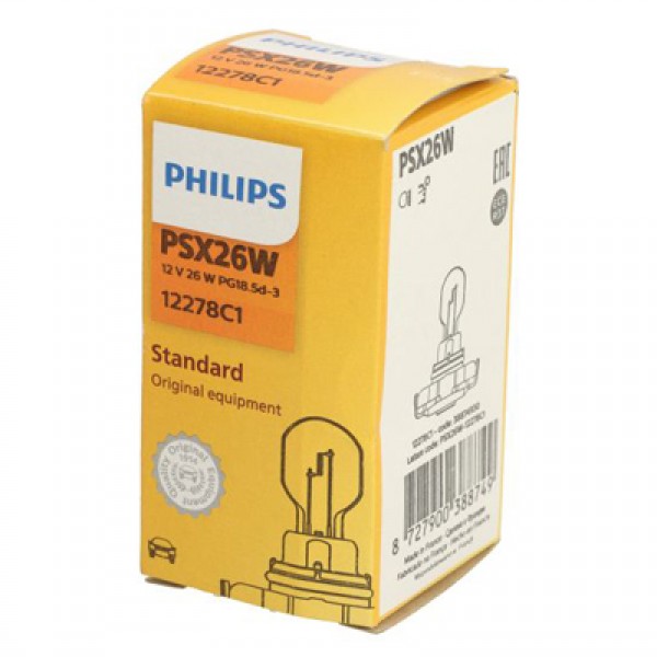 Крушка, светлини за паркиране / позициониране PHILIPS PSX26W, 12V, 2W, 1 бр.