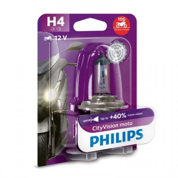 Крушка, фар PHILIPS H4, 12V, 60/55W, 1 бр.