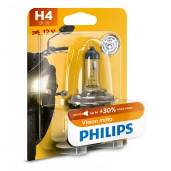 Крушка, фар PHILIPS H4, 12V, 60/55W, 3200K, 1815lm, 1 бр.