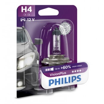 Крушка, фар PHILIPS H4, 12V, 60/55W, 1 бр.