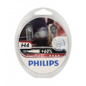 Крушка, фар PHILIPS H4, 12V, 60/55W, 2 бр.